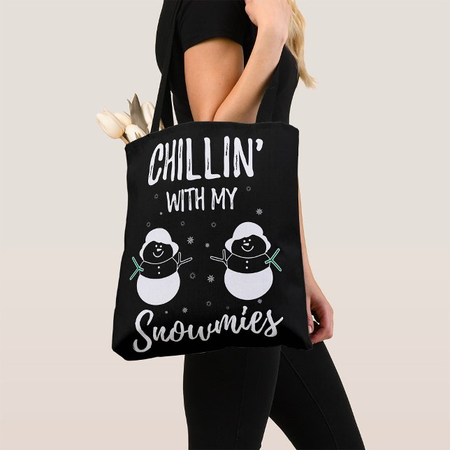 Chillin With My Snowmies Tote Bag (Creator Uploaded)