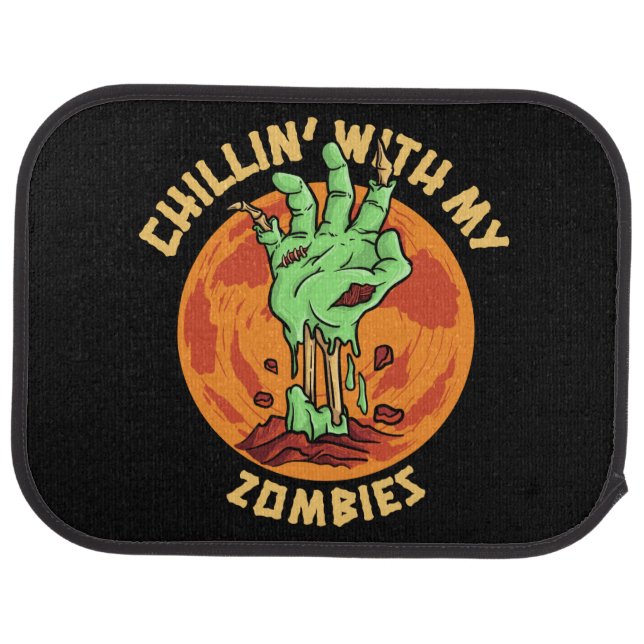 Chillin With My Zombies Car Floor Mat (Rear)