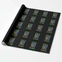 Chillin With My Zombies Halloween Boys Kids Funny Wrapping Paper