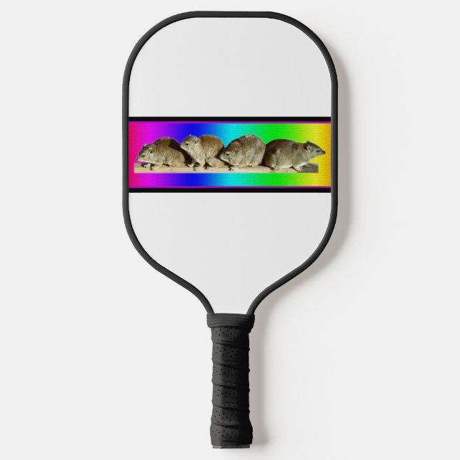 Chilling African Hyrax Pickleball Paddle (Front)