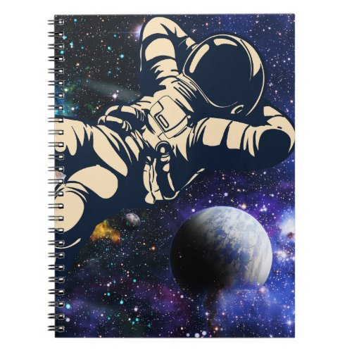 Chilling astronaut notebook