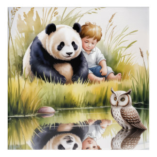 CHILLING AT THE POND ACRYLIC PRINT