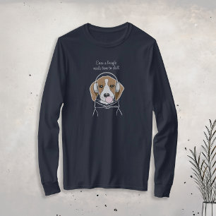Chilling Dog with Bubblegum Cute Funny Beagle T-Shirt