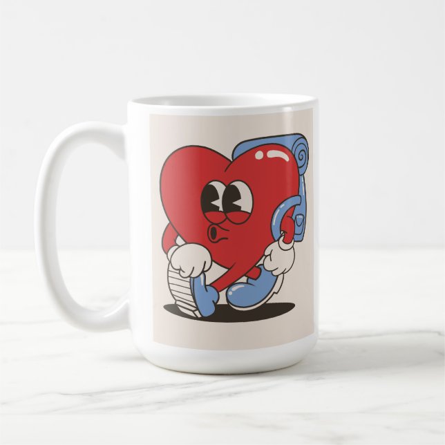 Chilling Heart Design Mug (Left)