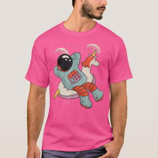 Chilling in Space Floaty Astronaut -Astral Cosmic T-Shirt