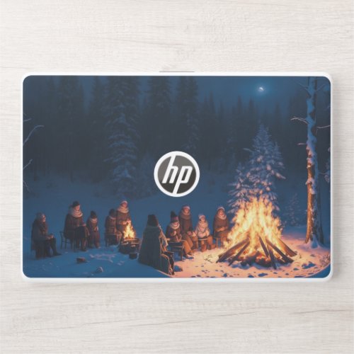 Chilling In Winter HP Laptop Skin