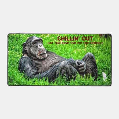 Chilling Out Relaxing Time Out For Yourself Desk Mat