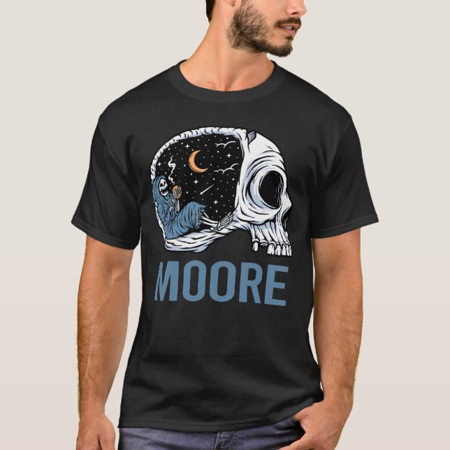 Chilling Skeleton - Moore T-Shirt (Front)