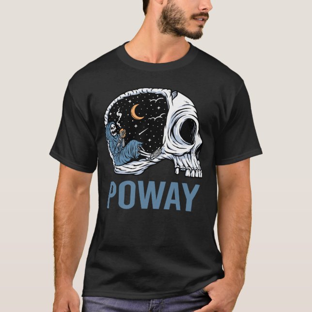 Chilling Skeleton - Poway T-Shirt (Front)