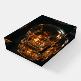 Chilling Skull Paperweight