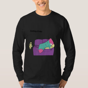 Chilling Socks Sleeping Couch Working Day Cute T-Shirt