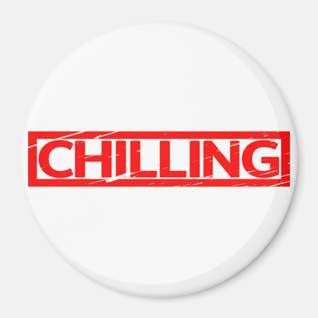 Chilling Stamp Magnet (Front)