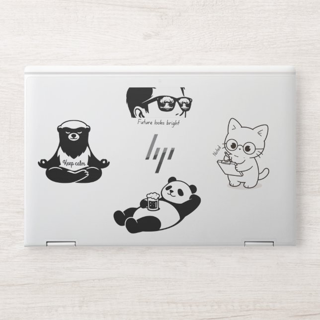 Chilling Stickers HP Laptop Skin (Front)