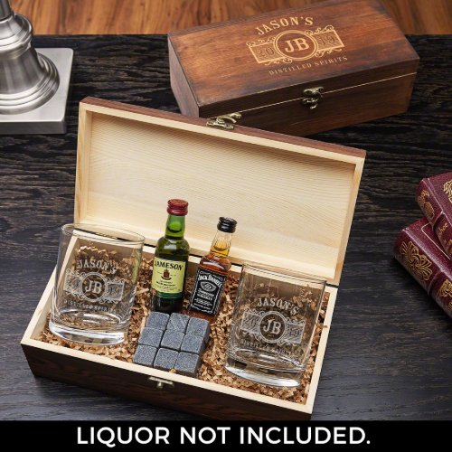 Chilling Stones Gift Box  Marquee Whiskey Glasses