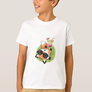 Chilling Sun-Kissed Fox Kids T-Shirt
