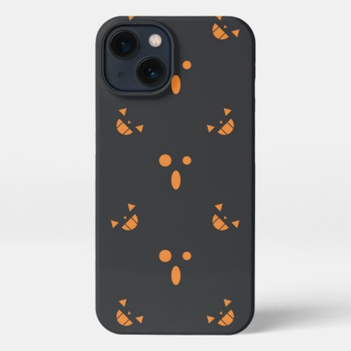 Chilling Vibes in the air Halloween Pattern iPhone 13 Case
