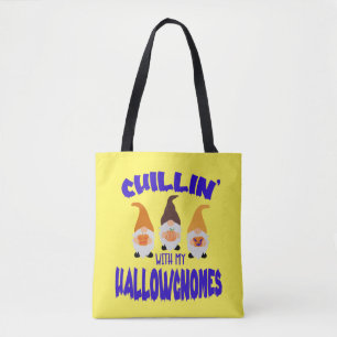 Chilling With Halloween Gnomes Trick Or Treat Tote
