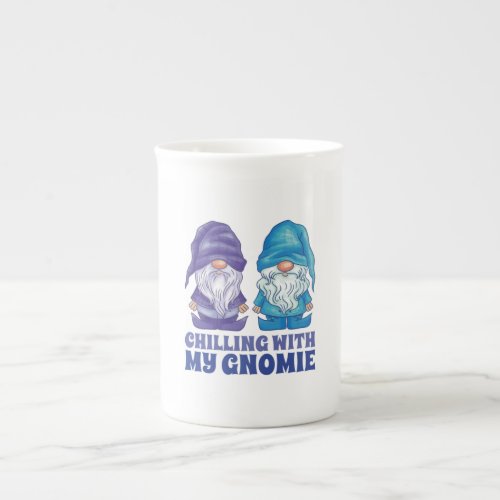 Chilling with my gnome bone china mug