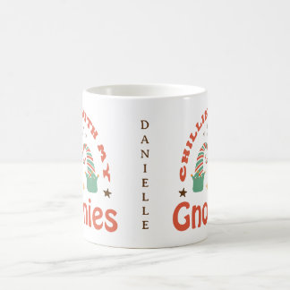 Chilling With My Gnomies - Personalized Christmas Coffee Mug