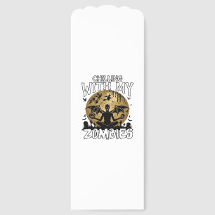Chilling Zombies Halloween Winged Demon Moon Grave Bookmarks