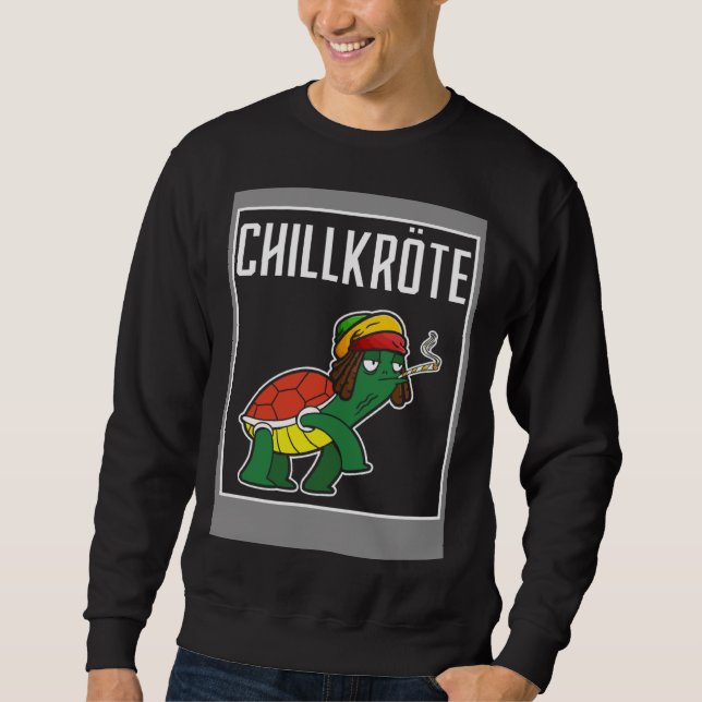 Chillkröte Couple Weed Sweatshirt (Front)
