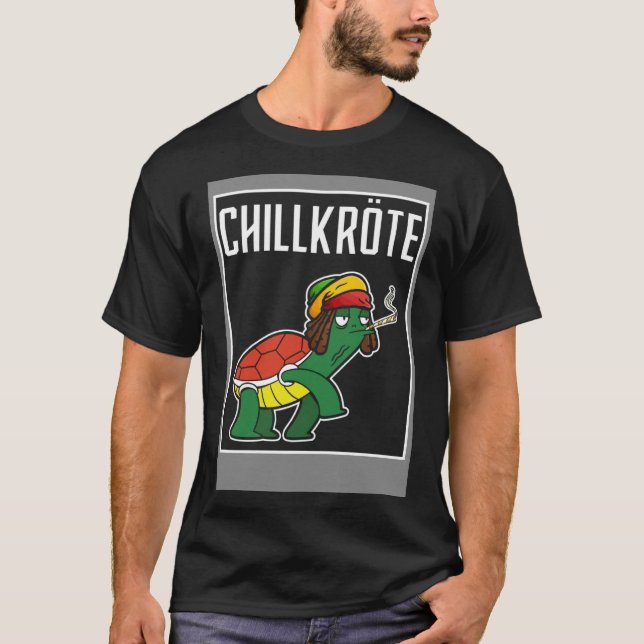 Chillkröte Couple Weed T-Shirt (Front)