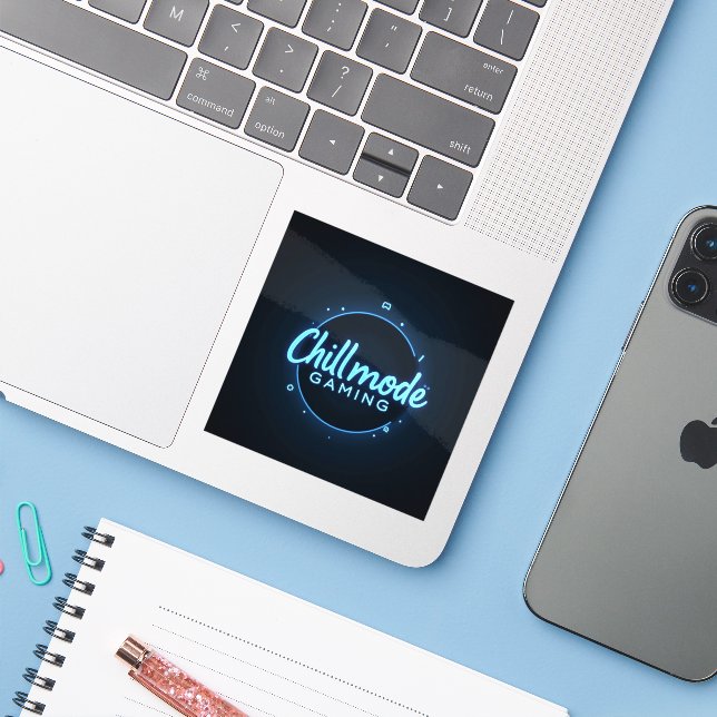 Chillmode Gaming Stickers (Laptop w/ iPhone)
