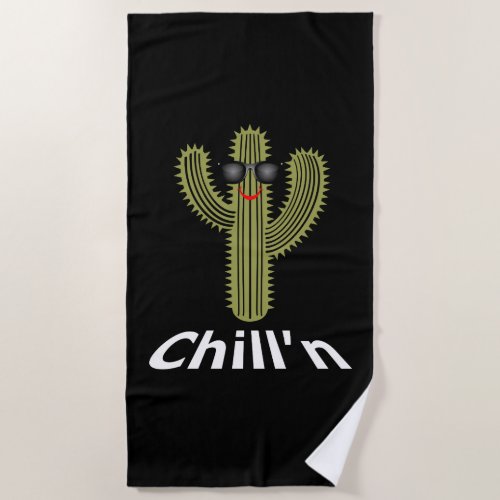 Chilln Cactus Design _ Beach Towel