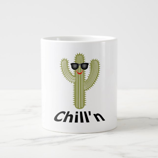 Chill'n Cactus Design - Jumbo Mug (Front)