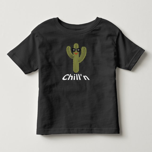Chill'n Cactus Design - Toddler Fine Jersey T-Shir Toddler T-shirt (Front)