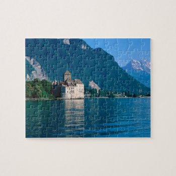 Chillon Castle Jigsaw Puzzle by thecoveredbridge at Zazzle