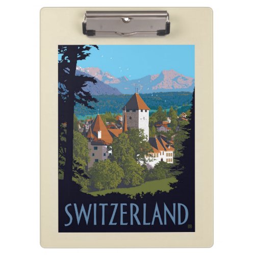 Chillon Castle  Switzerland Clipboard