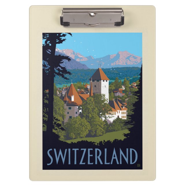 Chillon Castle | Switzerland Clipboard (Front)