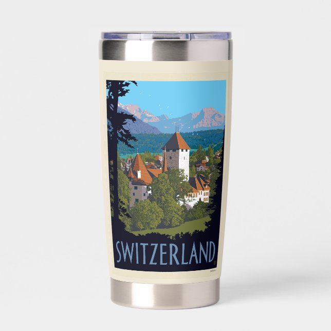 Chillon Castle | Switzerland Insulated Tumbler (Front)