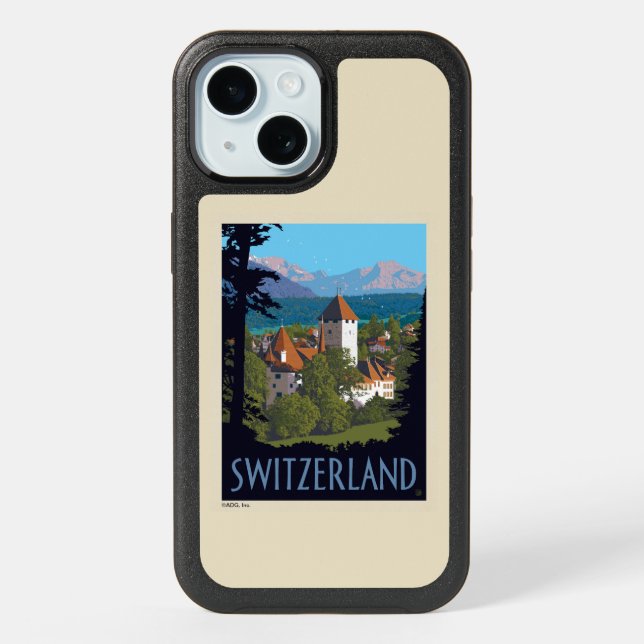 Chillon Castle | Switzerland iPhone 15 Case (Back)