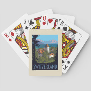 Chillon Castle   Switzerland Poker Cards