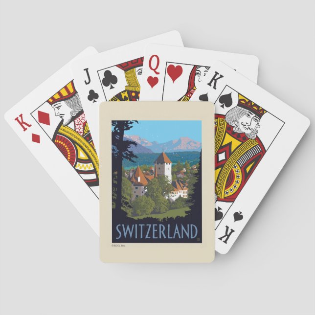 Chillon Castle | Switzerland Poker Cards (Back)
