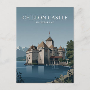 Chillon Castle Switzerland Postcard