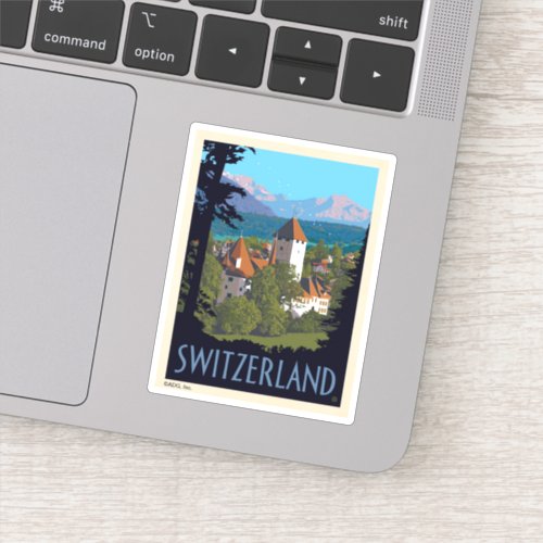 Chillon Castle  Switzerland Sticker