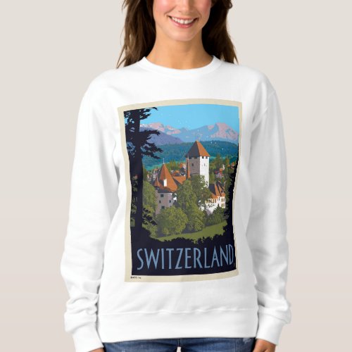 Chillon Castle  Switzerland Sweatshirt