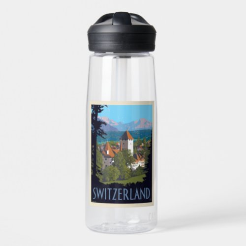 Chillon Castle  Switzerland Water Bottle