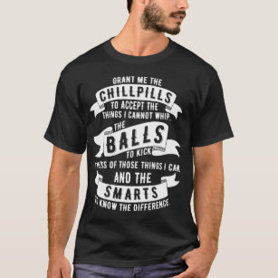 Chillpills Text - Bold Typographic Design T-Shirt