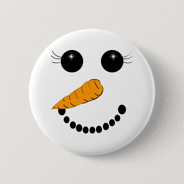 Chilly Face Pinback Button (Front)
