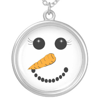 Chilly Face Silver Plated Necklace
