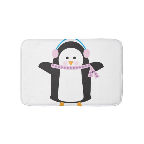 Chilly Penguin Bathroom Mat