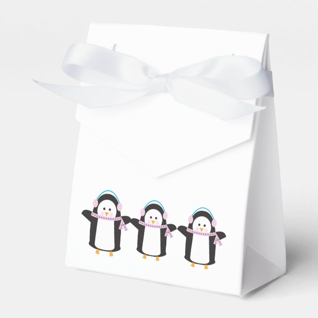 Chilly Penguin Favor Boxes (Front Side)