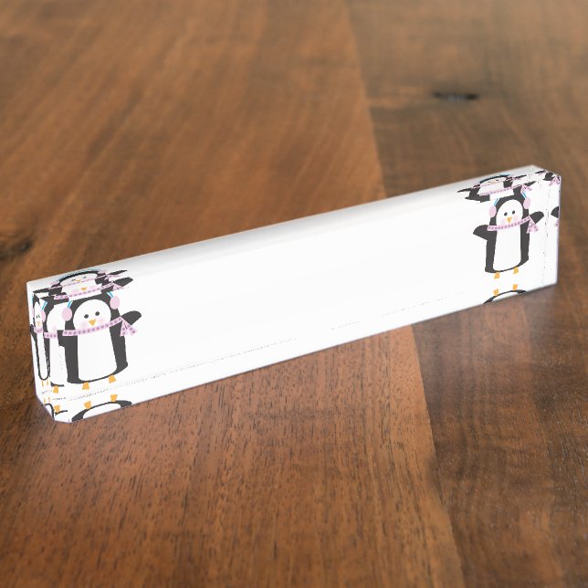 Chilly Penguin Name Plate (Side)