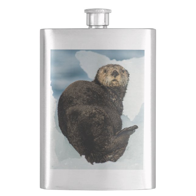Chilly Sea Otter Flask (Front)