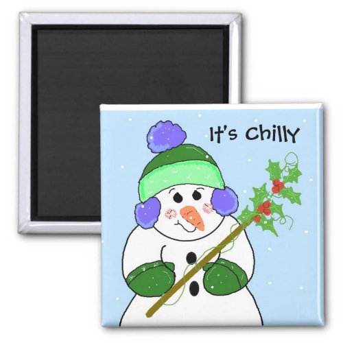 Chilly Snowman Magnet