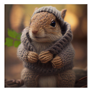 Chilly Squirrel Acrylic Print
